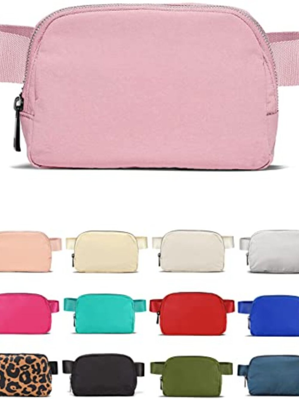 Waterproof Nylon Mini Belt Bag Crossbody Fanny Pack Sling Waist Purse Travel
